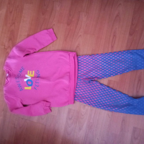 Tracksuit set like new, multicolored, size 116 cm for 5 years old