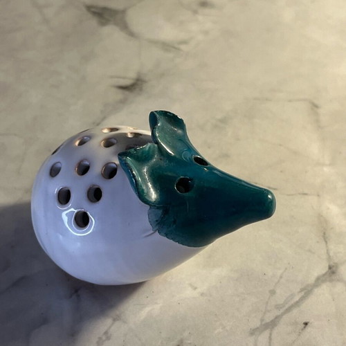 Ceramic hedgehog used, toothpick holder