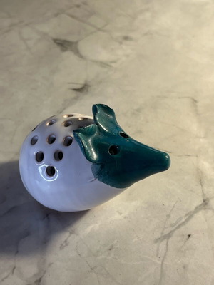 Ceramic hedgehog used, toothpick holder
