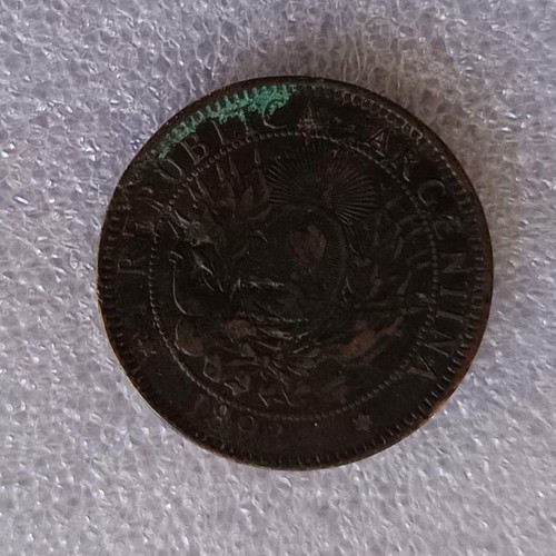 Argentina 2 Centavos Coin 1893 used