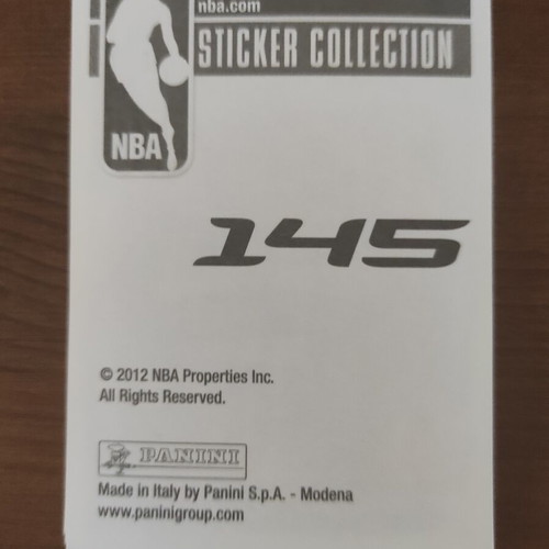 Panini NBA 2012 stickers, set of 12 singles