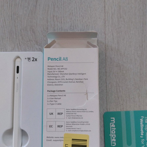 Metapen A8 White Pen new, professional Apple Pencil alternative
