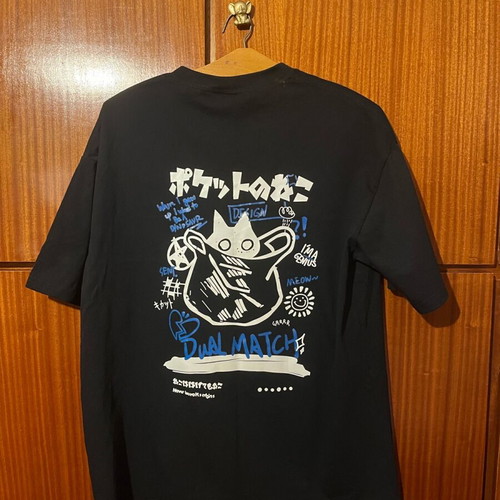Men's cotton t-shirt 2XL black like new