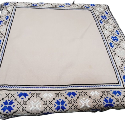 Embroidered Pink Tablecloth with Bulgarian Motifs like new