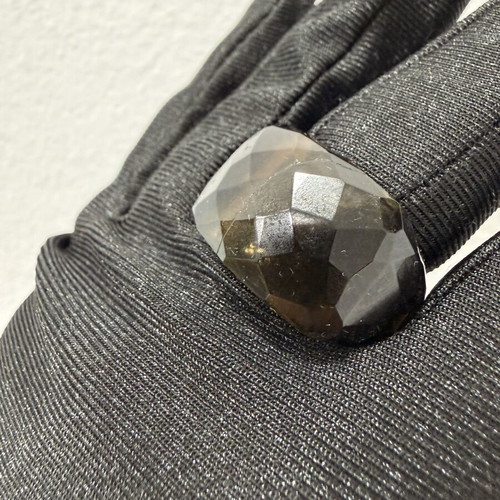 Smoky Quartz Ring made from a single natural stone, new