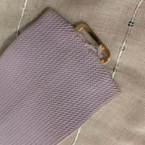 Elastic lilac belt used, summer style with shells 75 cm