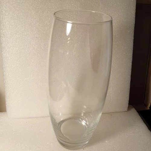 Glass vase tall 26cm used