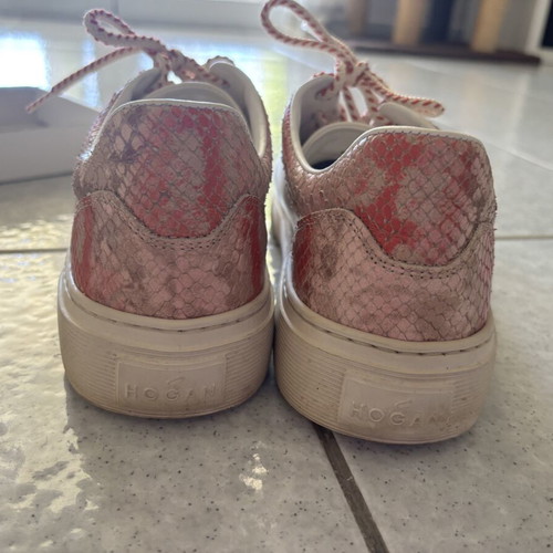 Hogan women's sneakers size 40, white and pink
