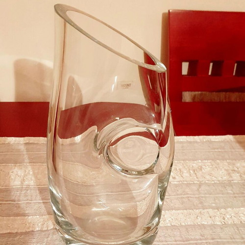 Krosno Poland handmade glass vase like new