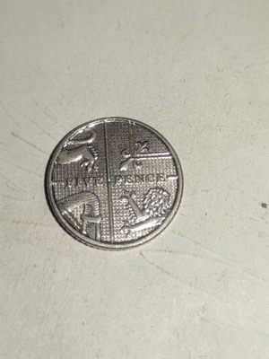 British Five Pence 5p 2012 used coin