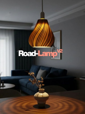 3D Printed Pendant Lamp RoadLamp V2 new