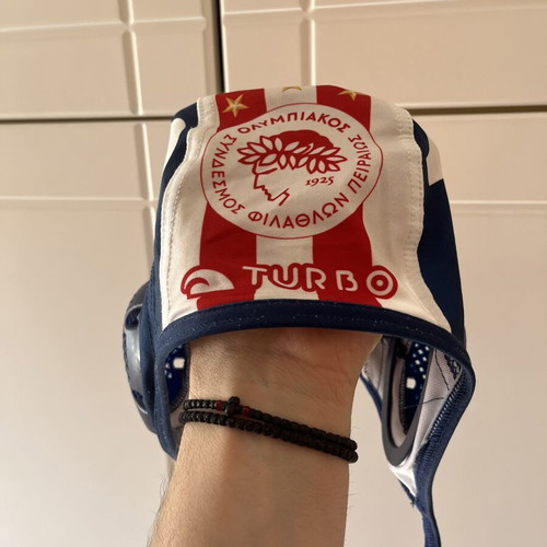 Water Polo Cap Olympiakos used, authentic