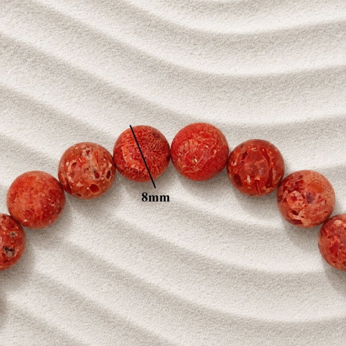 Steel bracelet with red coral and gold-plated elements, new