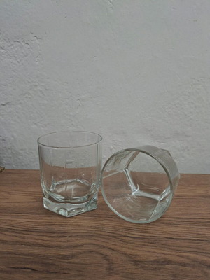Set of 6 Glass Whiskey-Tsipouro Glasses new