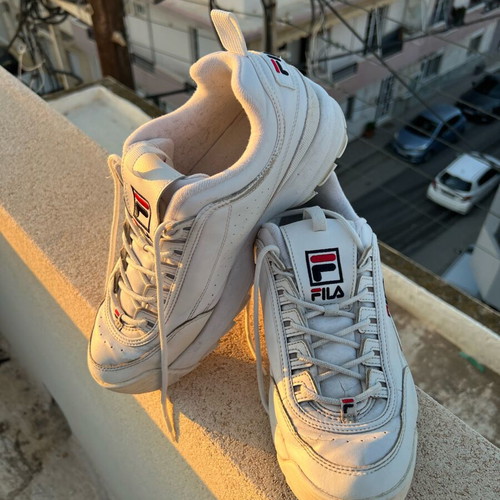 Fila shoes used, size 44, white casual