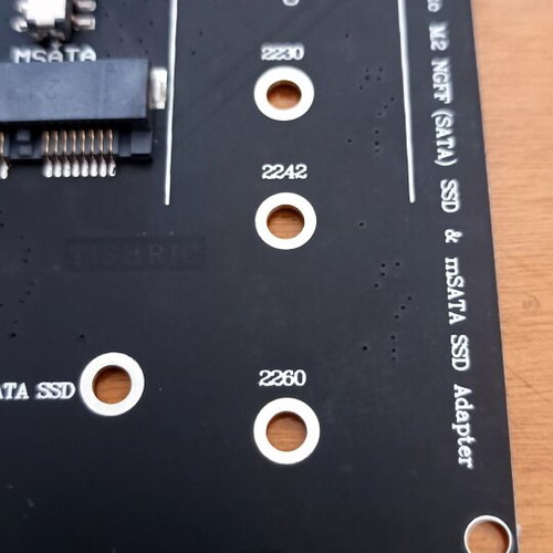 2.5 inch SATA to M.2 NGFF SSD and mSATA SSD adapter card