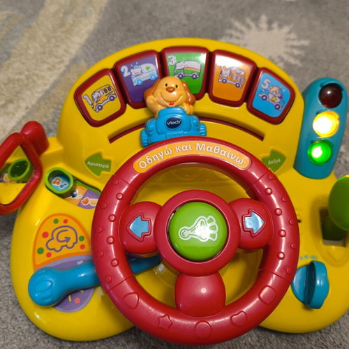 Educational Steering Wheel Odigo Kai Mathaino used for 12-36 months