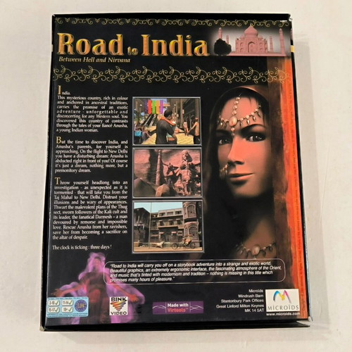 Road to India PC game like new, adventure, big box