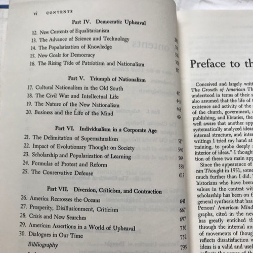 The Growth of American Thought book used, English, 1964 edition
