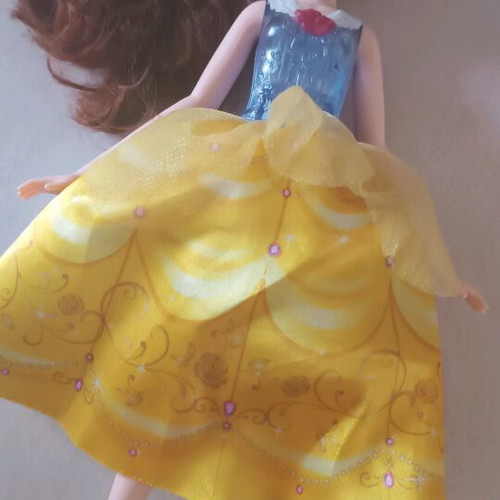 Barbie Bell Beauty and the Beast doll like new with light and spinning skirt