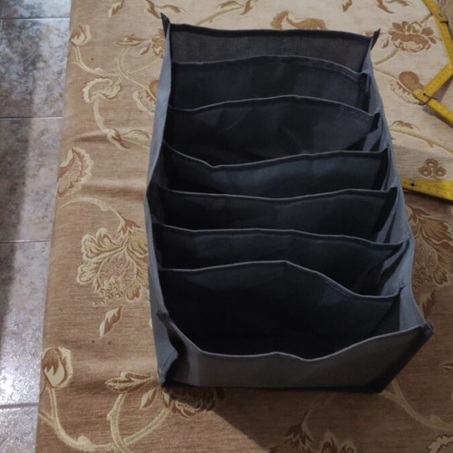Storage shelf like new, gray with separate compartments