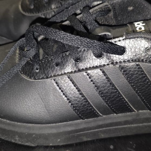 Adidas leather athletic shoes size 37.5 like new black