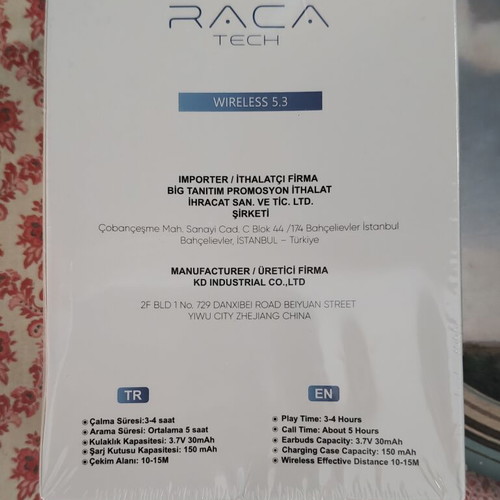 Raca Wireless Earbuds new with original seal