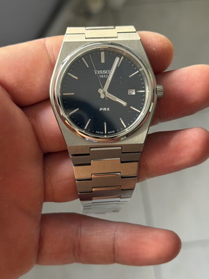 Tissot PRX ανδρικό ρολόι 40mm μπαταρίας ασημί μεταλλικό μπρασελέ σαν καινούριο