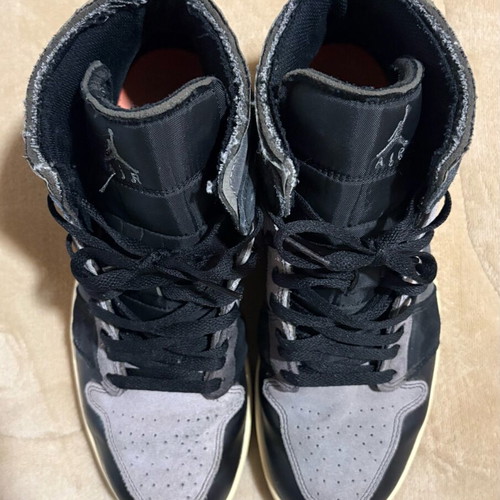 Jordan 1 Mid craft μεταχειρισμένα, μέγεθος 45.5, μαύρο και γκρι