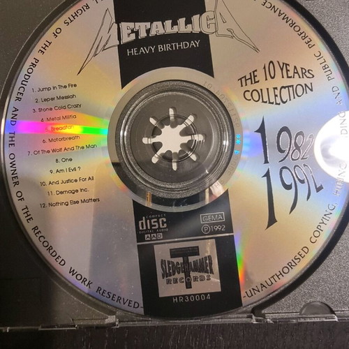 Metallica Heavy Birthday CD used, metal live collection 1984-1992