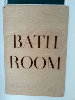 Carved sign like new, ideal for shop or home