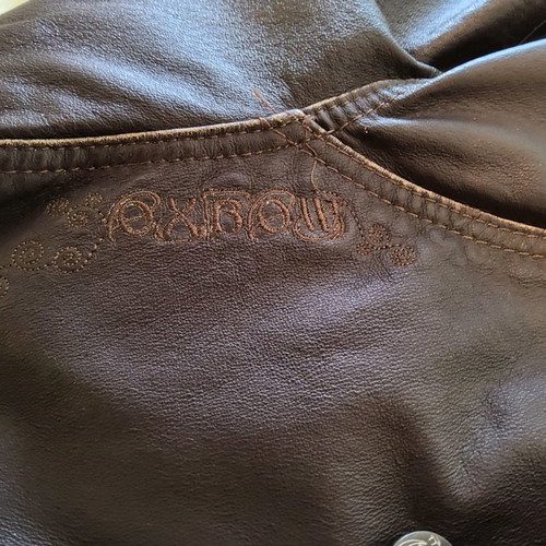 Oxbow women's leather coat used, brown, size S-M