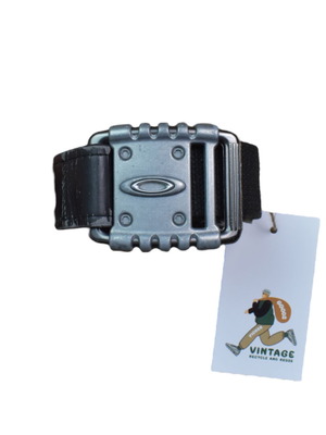 Oakley Vintage 00s Belt with Metal Buckle used, adjustable, black