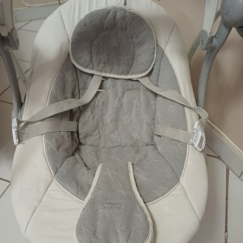 Lorelli Portofino Cool Grey Stars electric baby swing 2 in 1