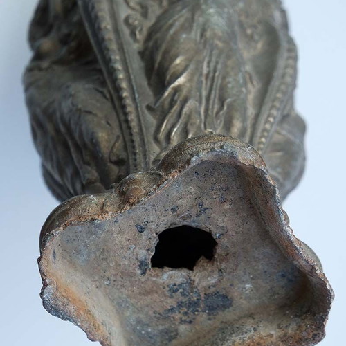 Antique vintage vase sculpture with Aphrodite figures used