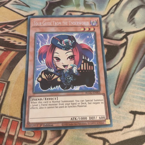 Tour Guide From the Underworld Yu-Gi-Oh card like new, Secret Rare