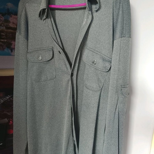 Shirt jacket like new, gray, size L