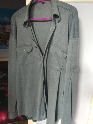 Shirt jacket like new, gray, size L