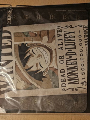 One Piece Wanted Luffy Mousepad new, 24cm