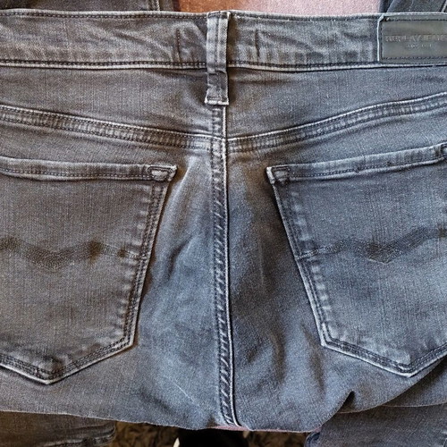 Replay women's grey jeans like new, size 31-32, slim fit, stretch