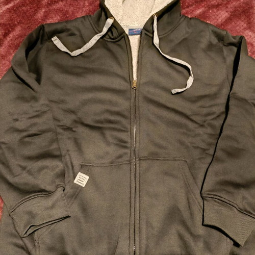Men's jacket Large new with fur lining, black