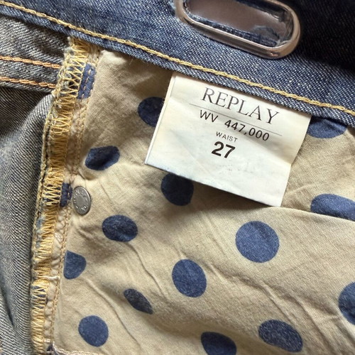 Replay low-rise cropped jeans like new, blue, size S