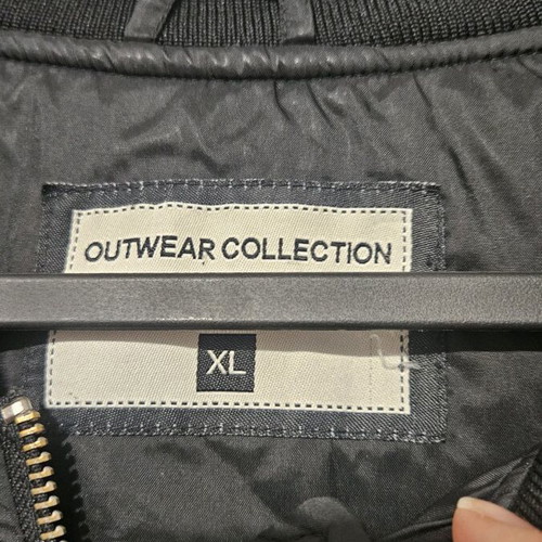 Bomber jacket used, size L, black with stain