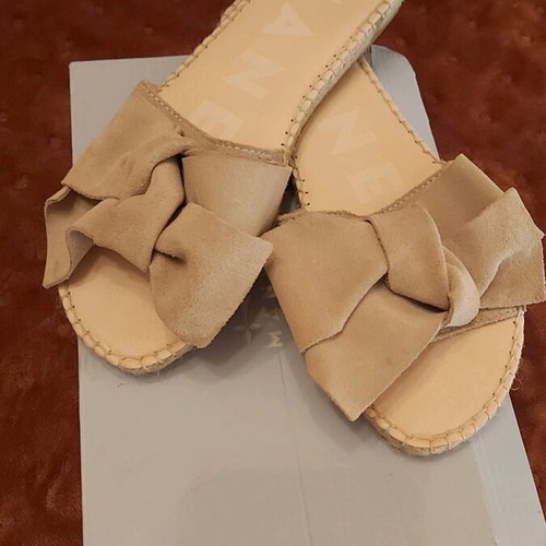 Manebi espadrilles like new, handmade beige suede, size 38