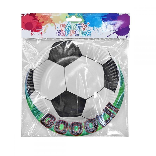 Party plates 23cm pack of 10 with ball design new