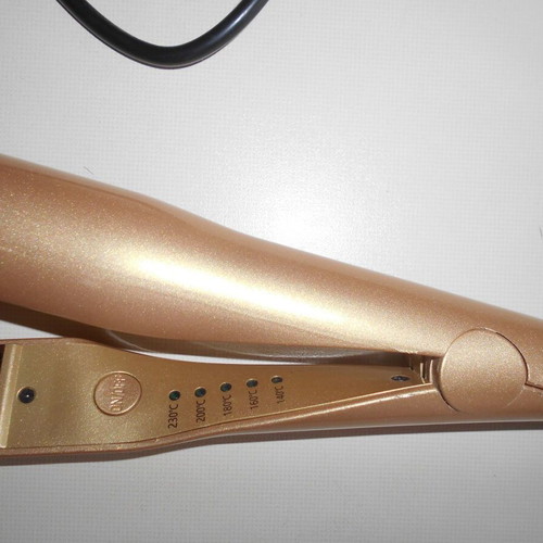 Hair straightener and curler 2 in 1 OEM YIX-105 used with ceramic titanium plate