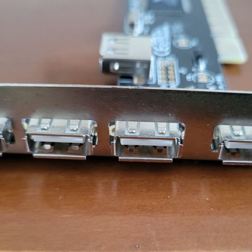 PCI Card 4+1 USB 2.0 Ports VIA VT6212L like new