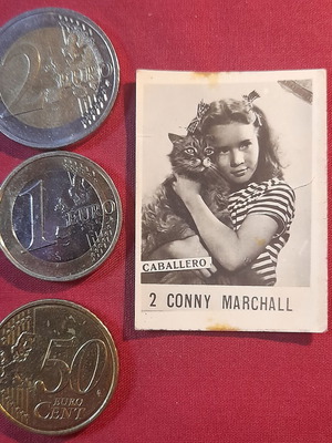Caballero Conny Marshall vintage cigarette advertising card