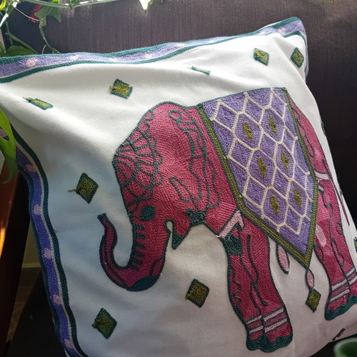 Cotton embroidered sofa pillowcases 45×45 cm new, set of 2