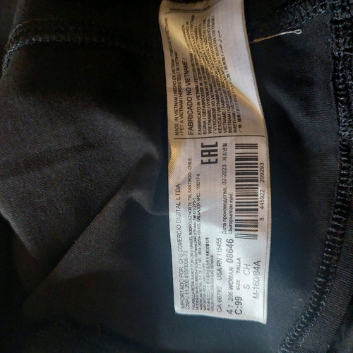MNG Black Frill T-Shirt Size Small Like New